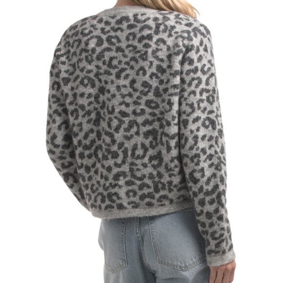 GREIGE Animal Print Cardigan - Picture 2 of 2
